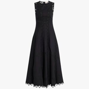 Ulla Johnson Anela Sleeveless midi dress, new with tag, Elegant Black Lace Dress